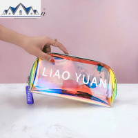 潮人镭射网红化妆包女ins风便携收纳包超火小号防水旅行洗漱袋 三维工匠