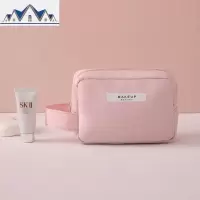 ins网红化妆包便携超大容量多功能简约小号化妆护肤品收纳箱手提 三维工匠收纳包