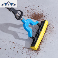 胶棉拖把头吸水可伸缩对折式拖布免手洗家用瓷砖地非平板海绵拖把 三维工匠