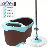 自动拖把杆桶通用旋转墩布家用拖把免手洗式双驱动拖地拖布好神拖 三维工匠