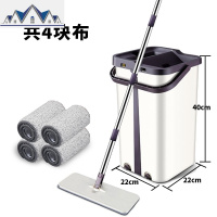 懒人网红平板刮刮乐免手洗拖把家用一拖净托墩布干湿两用拖地 三维工匠