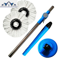 拖布杆旋转杆旋转拖把头通用不锈钢拖把桶旋转杆拖把配件杆单杆卖 三维工匠