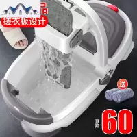 刮刮乐免手洗懒人平板拖把家用瓷砖地旋转干湿两用拖地 三维工匠
