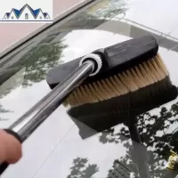 伸缩杆/汽车通水刷/软毛擦车拖把/车用刷车毛刷/洗车工具长柄刷子 三维工匠