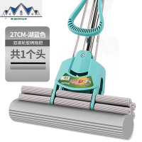 网红家用海绵拖把免手洗干湿两用吸水拖胶棉懒人地拖大号38CM 三维工匠