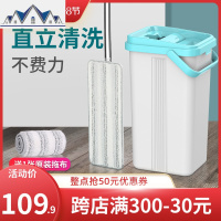 免手洗懒人拖把平板瓷砖地拖布家用干湿两用省力2019新款 三维工匠