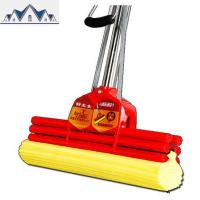 38cm大号不锈钢滚轮式胶棉吸水海绵挤水拖把免手洗拖布 三维工匠