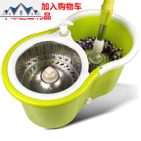 加厚拖把桶旋转自动甩干地墩布家用懒人免手洗双驱动拖把干湿两用 三维工匠