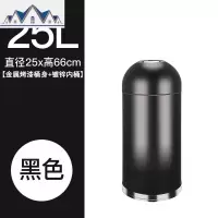 大号无盖不锈钢垃圾桶商场酒店餐饮餐厅圆形商用桶咖啡店 三维工匠