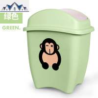创意垃圾桶家用客厅卧室可爱儿童小卡通分类有盖带盖塑料垃圾筒箱 三维工匠