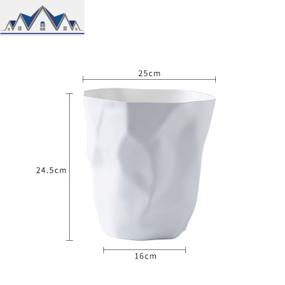 创意垃圾桶家用客厅卫生间大号塑料无盖垃圾筒办公室个性简约纸篓 三维工匠