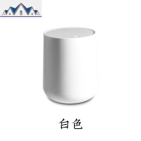 桌面垃圾桶家用大分类客厅创意带盖办公室北欧按压式小号迷你纸篓 三维工匠