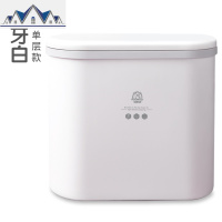 卫生间垃圾桶带盖家用夹缝大号客厅卧室按压式厕所纸篓双层简约桶 三维工匠