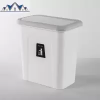 厨房橱柜挂式可挂垃圾桶小号有盖家用带盖塑料壁挂篓创意收纳桶 三维工匠