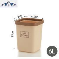 无盖压圈垃圾桶卫生间客厅厨房卧室家用厕所办公室创意 三维工匠