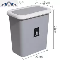 创意厨房悬挂式干湿分类橱柜嵌入式垃圾桶家用可内挂式大号带盖 三维工匠