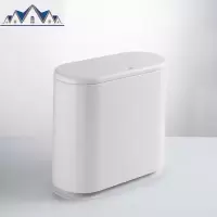 北欧按压式垃圾桶家用创意客厅卧室厨房卫生间带盖手按弹盖垃圾筒 三维工匠