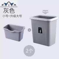 创意厨房挂式垃圾分类垃圾桶家用橱柜北欧干湿分离壁挂拉圾桶 三维工匠