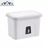 厨房垃圾桶挂式北欧家用橱柜免打孔壁挂式收纳桶厕所可挂拉圾筒 三维工匠