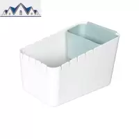 家用创意桌面干湿分离分类垃圾桶可挂式塑料收纳桶家用茶几大号 三维工匠