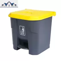 大垃圾桶大号脚踩脚踏式户外环卫商用带盖家用厨房分类垃圾箱 三维工匠