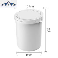 北欧家用垃圾桶客厅带盖圾垃大号办公室用简约现代厕所卫生间纸篓 三维工匠