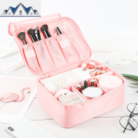 ins网红化妆包女小号便携韩国简约大容量多功能化妆品收纳洗漱包 三维工匠收纳包