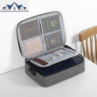 放文件的盒子包收纳家用箱户口本收纳包家庭多功能储物证书盒 三维工匠