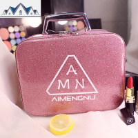 化妆包女便携大容量ins风超火小号收纳包可爱化妆品收纳盒箱手提 三维工匠