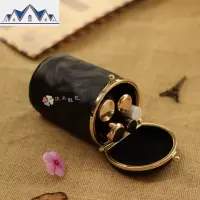 圆桶形口红包包小号便携迷你可爱装零钱硬币钥匙卡的包收纳袋子女 三维工匠收纳包
