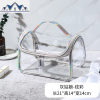 化妆包收纳包女便携大容量多功能ins风超火洗漱包透明化妆品防水 三维工匠