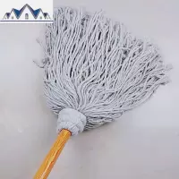大圆头木杆拖把棉线吸水拖把绒线布条拖把老式拖布酒店物业墩布 三维工匠
