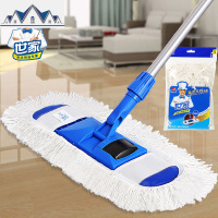 清洁先锋家用脚踏式尘推棉线平板拖把办公室商用平底送拖布 三维工匠