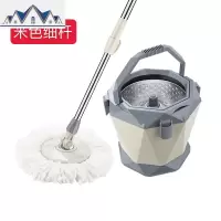 单桶旋转拖把通用免手洗自动甩水墩布家用双拖把杆懒人拖擦地 三维工匠