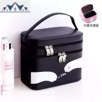 化妆包大容量便携女收纳盒品手提旅行箱袋可爱日系韩国ins风超火 三维工匠收纳包