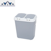 分类垃圾桶轻奢北欧可爱少女卧室家用厨房客厅干湿分离双桶纸篓 三维工匠