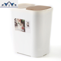 上海垃圾分类垃圾桶家用干湿分离小号双桶办公室厨房幼儿园西安 三维工匠