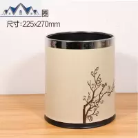 垃圾桶纸巾篓家用双层无盖大号ins盒新中式可爱办公酒店厨房KTV桶 三维工匠