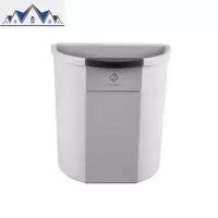 厨房垃圾桶家用创意北欧台面橱柜悬挂式挂壁带刮刀果蔬皮杂物盒 三维工匠