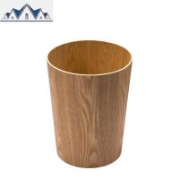 北欧日式木质垃圾桶木制简约家用创意收纳桶客厅办公室垃圾筒 三维工匠