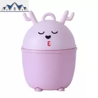垃圾桶可爱垃圾盒客厅厨房桌面创意卫生间迷你拉圾筒家用带盖 三维工匠