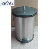 家用垃圾桶有盖带盖脚踩脚踏式创意欧式不锈钢客厅厨房卫生间卧室 三维工匠