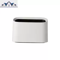 北欧桌面垃圾桶小号创意简约迷你桌上茶几带盖按压式垃圾筒家用 三维工匠