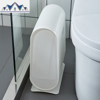 夹缝垃圾桶家用客厅创意带盖纸篓北欧垃圾筒按压式垃圾桶卫生间窄 三维工匠