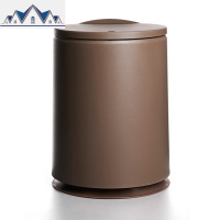 家用客厅卧室按压式北欧简约垃圾桶厨房卫生间创意圾大号有盖纸篓 三维工匠