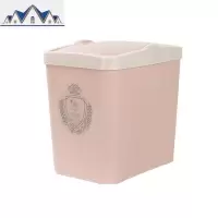 垃圾桶家用客厅卧室卫生间有盖创意厨房大号纸篓塑料可爱简约带盖 三维工匠