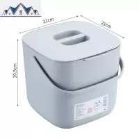 厨房垃圾桶家用厨余带盖桌面干湿分类可分离垃圾桶厨房杂物收纳桶 三维工匠