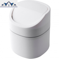 桌面垃圾桶家用客厅简约现代创意北欧大号厕所卫生间有带盖拉圾篓 三维工匠