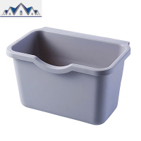 厨房橱柜式可挂式小号垃圾桶家用无盖塑料收纳盒壁挂篓桌面悬挂 三维工匠