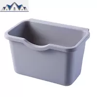 厨房橱柜式可挂式小号垃圾桶家用无盖塑料收纳盒壁挂篓桌面悬挂 三维工匠